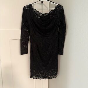 Nikibiki Black Long Sleeve Lace Dress